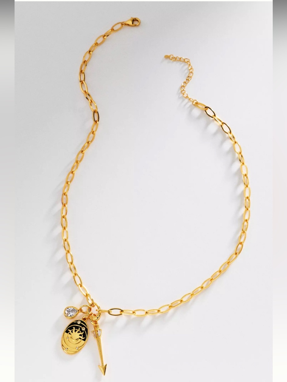 NWT Anthropologie Gold Celestial Pendant Necklace